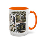 Savannah Coffee Mug | United States Travel Souvenir | Vintage Illustrated City Gift | 11 oz 15 oz Accent Mug