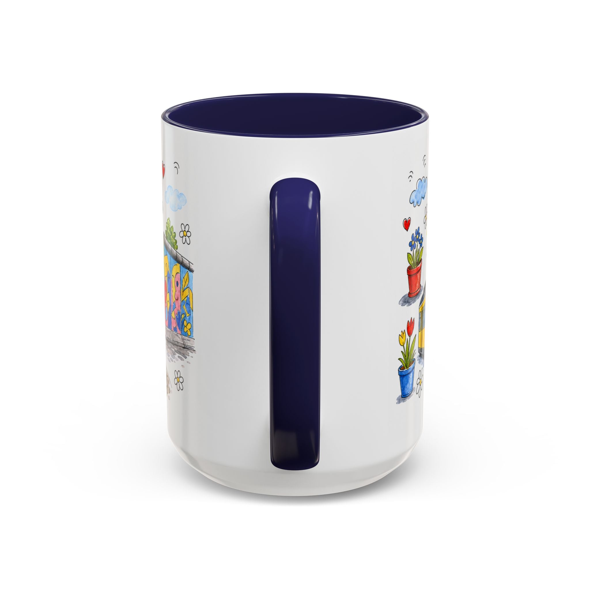 Berlin Travel Mug | European City Souvenir Accent Coffee Mug | 11oz 15oz Ceramic Cup