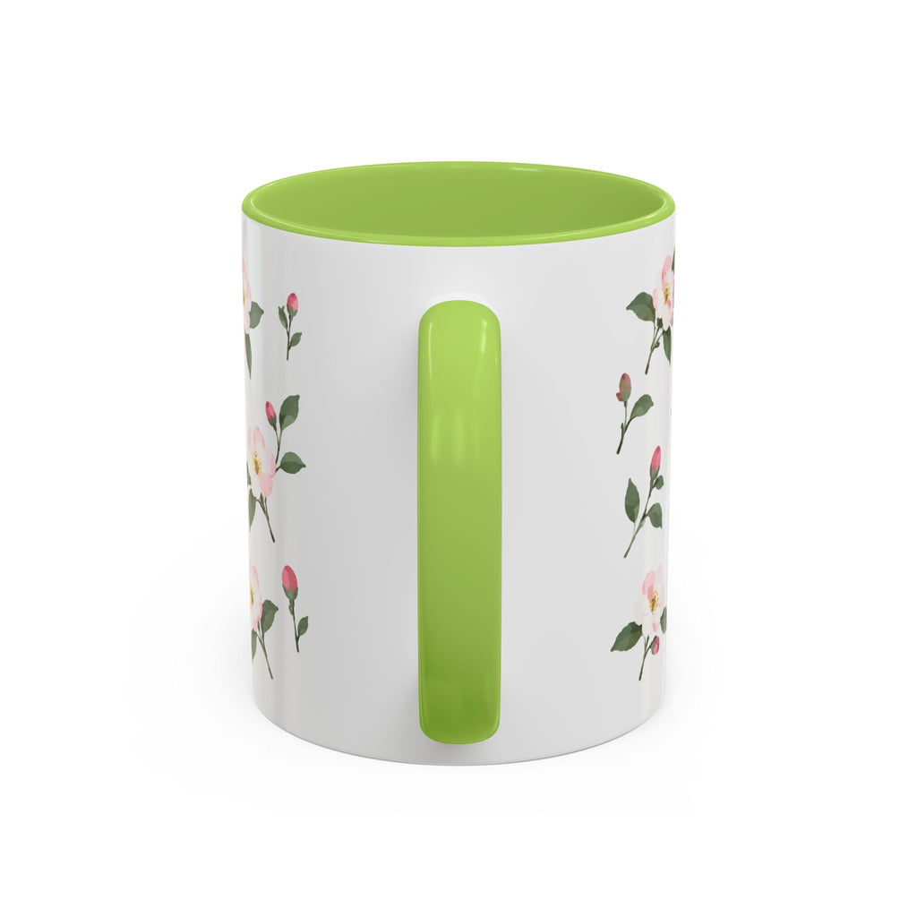 Michigan Apple Blossom Mug, State Flower Floral Coffee Cup, 11oz Botanical Gift