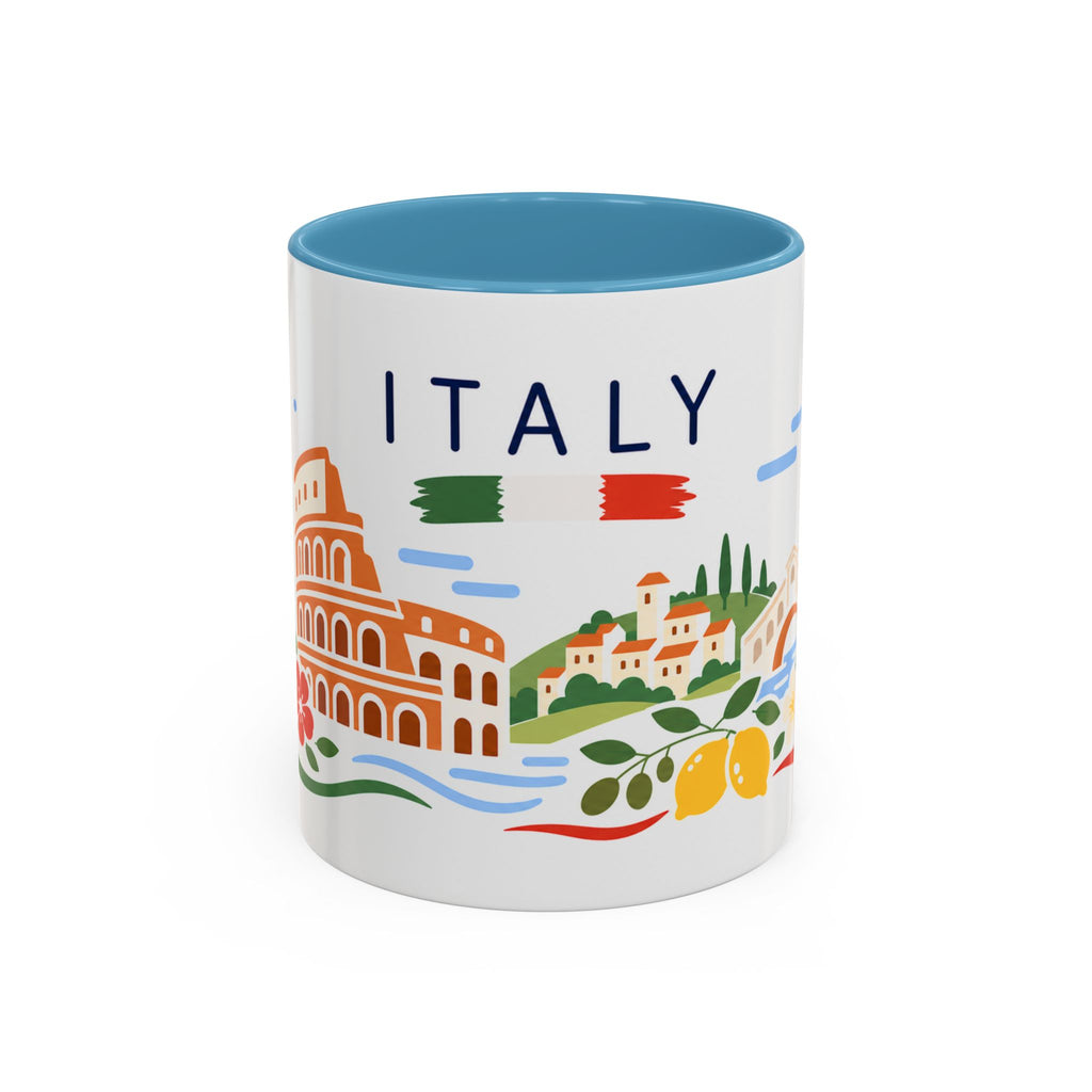 Italy Coffee Mug | Travel Souvenir Accent Mug | Country Gift Ceramic Cup 11oz 15oz