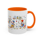 Storybook Cottage Breakfast Mug | Hand Painted Fairy Tale Accent Coffee Mug