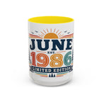 Custom Retro Birthday Mug | Personalized Month Year Gift (11oz 15oz)