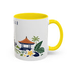 Denpasar Coffee Mug | Indonesia Travel Souvenir | Porcelain Decal City Gift | 11oz 15oz Accent Mug
