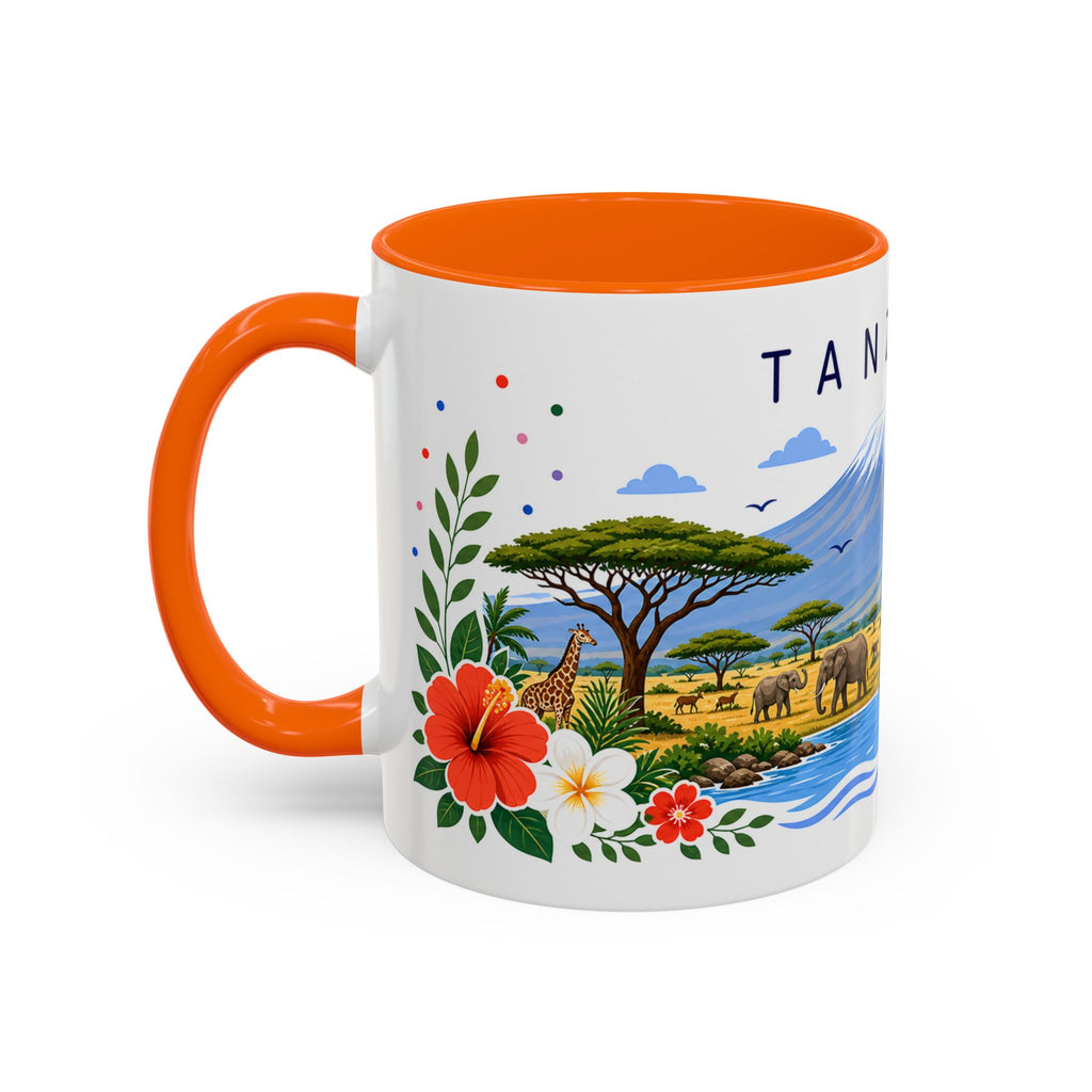 Tanzania Coffee Mug | Travel Souvenir Accent Mug | Place Gift Ceramic Cup 11oz 15oz
