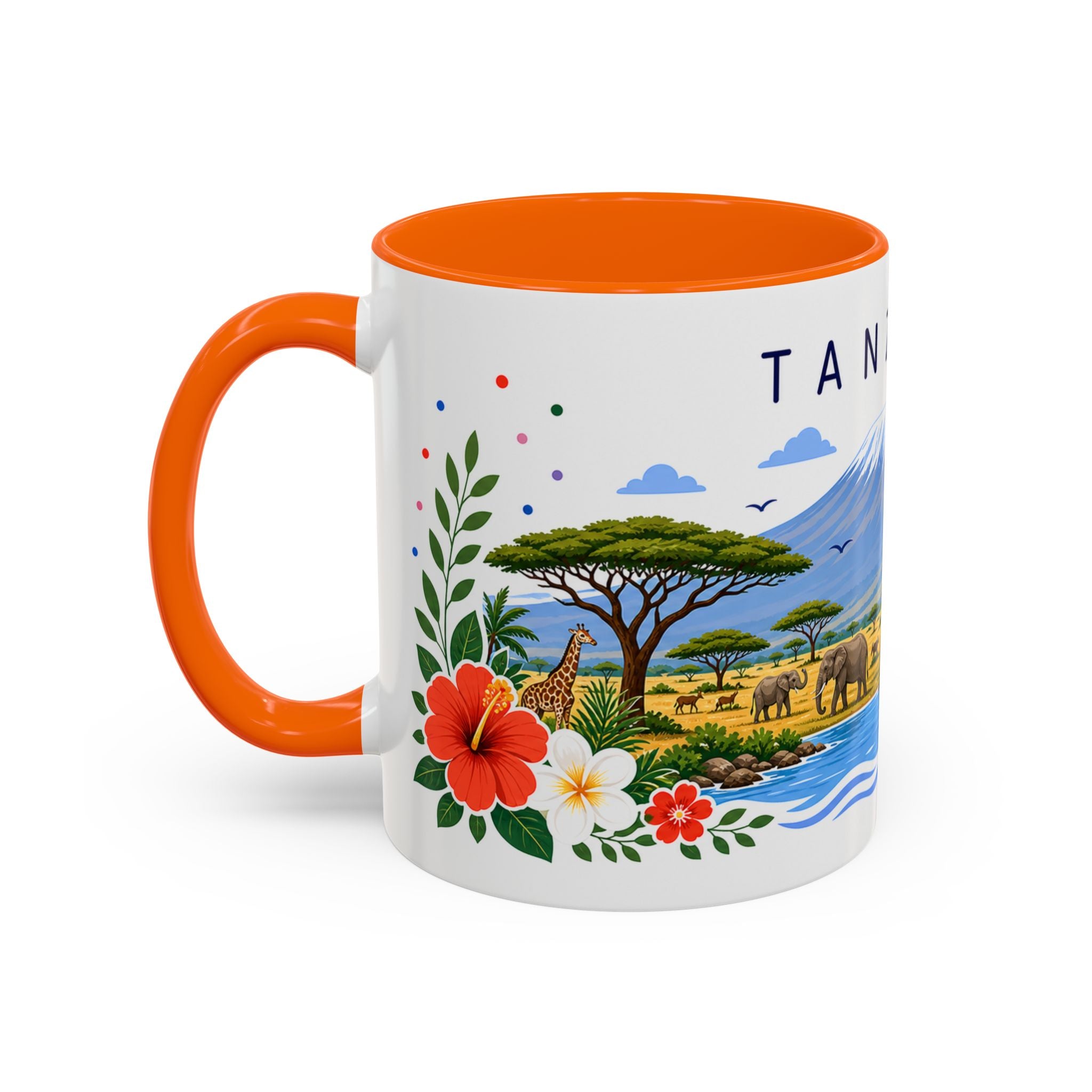 Tanzania Coffee Mug | Travel Souvenir Accent Mug | Place Gift Ceramic Cup 11oz 15oz