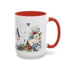 USA Home Country Mug | Moving Away Gift | Long Distance Friendship | 11 oz 15 oz Accent Mug