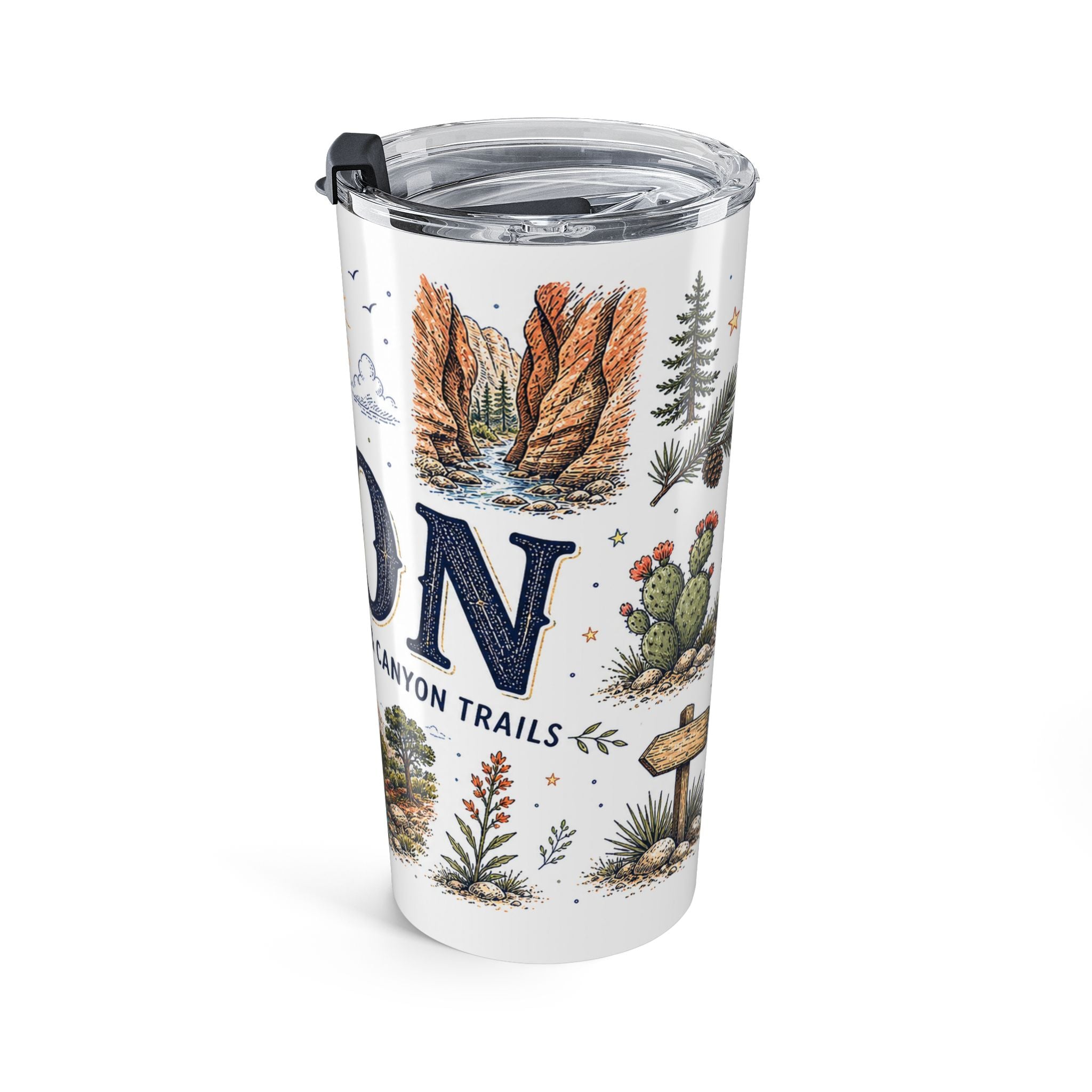 Zion National Park 20oz Tumbler | Hiking Camping Nature Gift | Insulated Stainless Steel Travel Cup