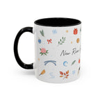 New River Gorge National Park Christmas Mug | Watercolor Travel Souvenir | Holiday Gift | Accent Ceramic Coffee Cup 11oz 15oz