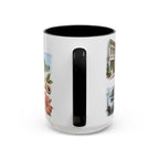 Penang Island Coffee Mug | Malaysia Travel Souvenir | Vintage Illustrated City Gift | 11 oz 15 oz Accent Mug