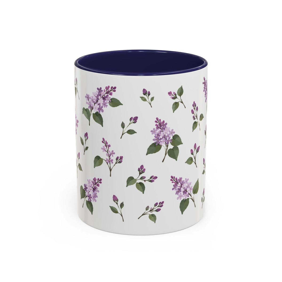 New Hampshire Purple Lilac Mug, State Flower Floral Coffee Cup, 11oz Botanical Gift