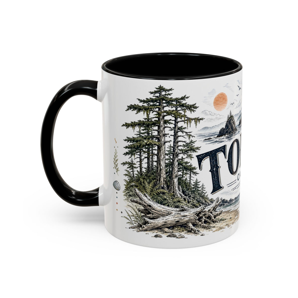 Tofino Mug, Canada Travel Souvenir, Bucket List Gift, Accent Ceramic Coffee Mug 11oz 15oz