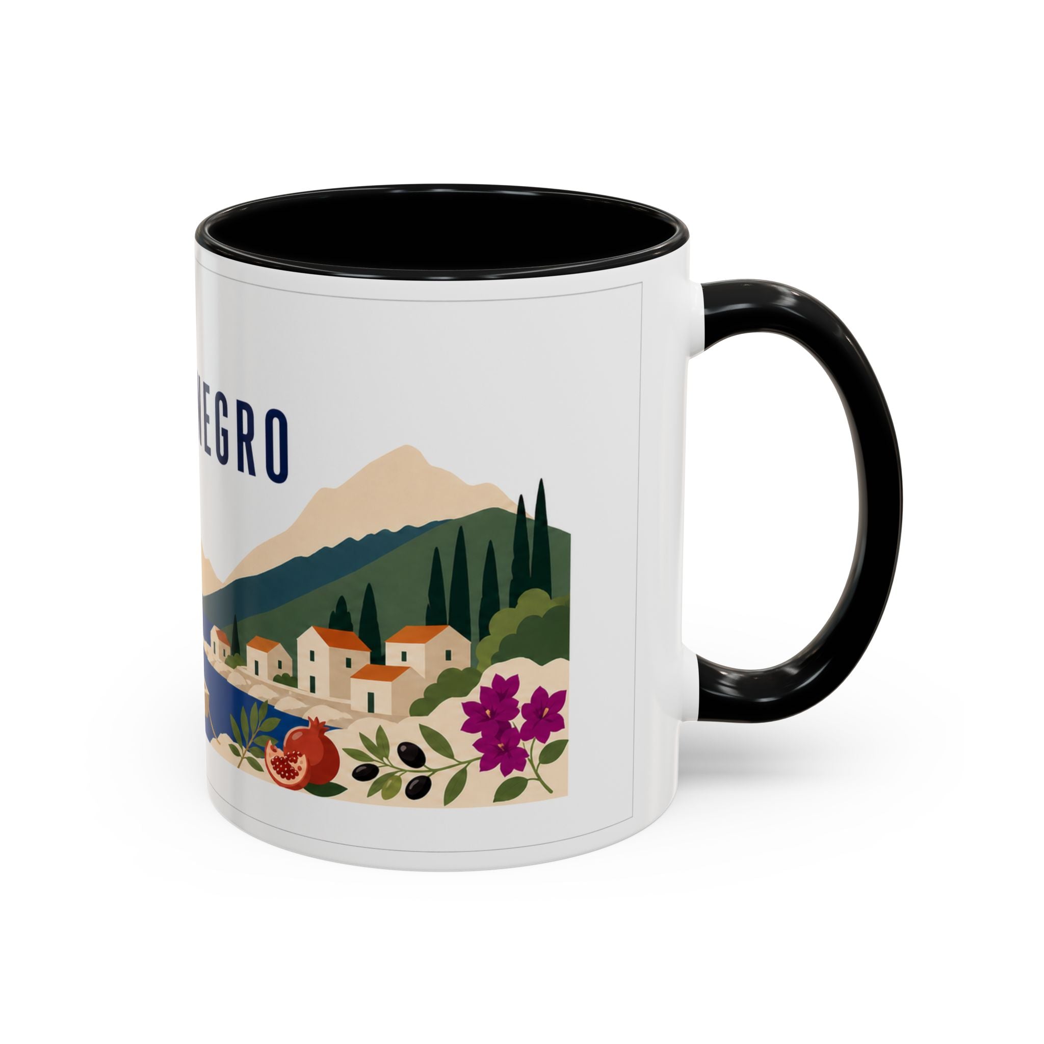 Montenegro Coffee Mug | Travel Souvenir Accent Mug | Country Gift Ceramic Cup 11oz 15oz