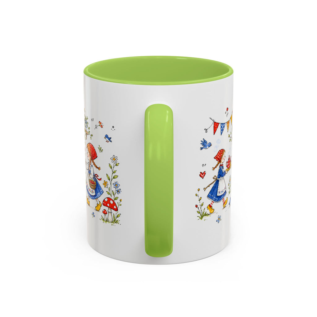 Storybook Cottage Breakfast Mug | Hand Painted Fairy Tale Accent Coffee Mug