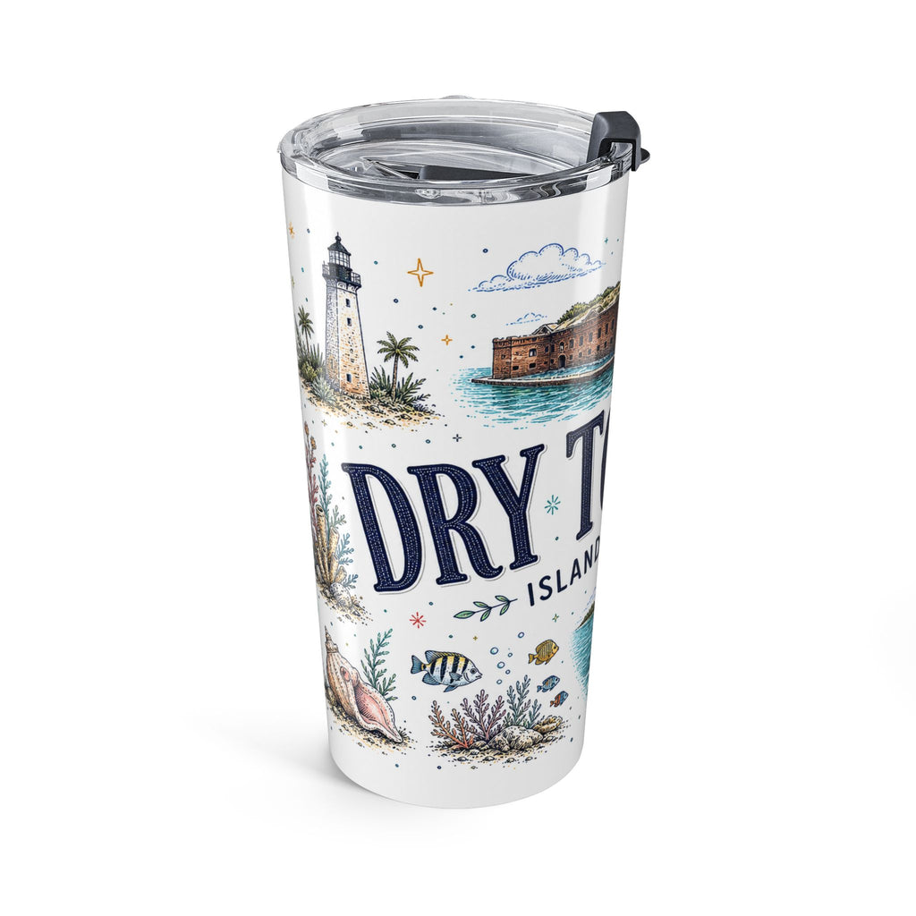 Dry Tortugas National Park 20oz Tumbler | Florida Island Fort Snorkeling Gift | Insulated Stainless Steel Travel Cup