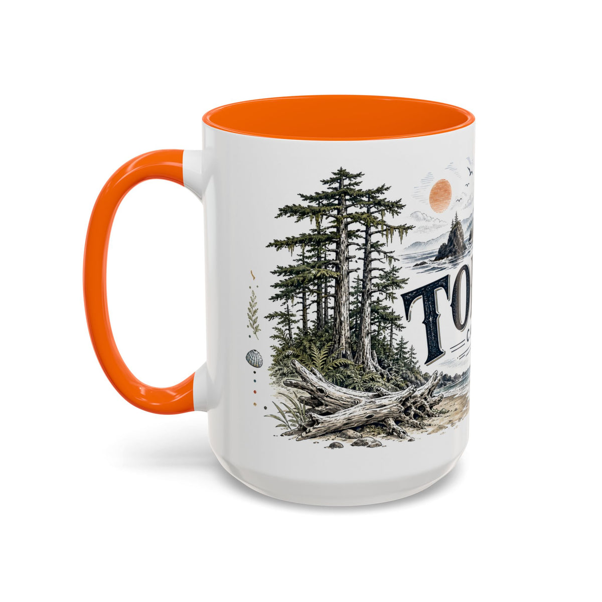 Tofino Mug, Canada Travel Souvenir, Bucket List Gift, Accent Ceramic Coffee Mug 11oz 15oz