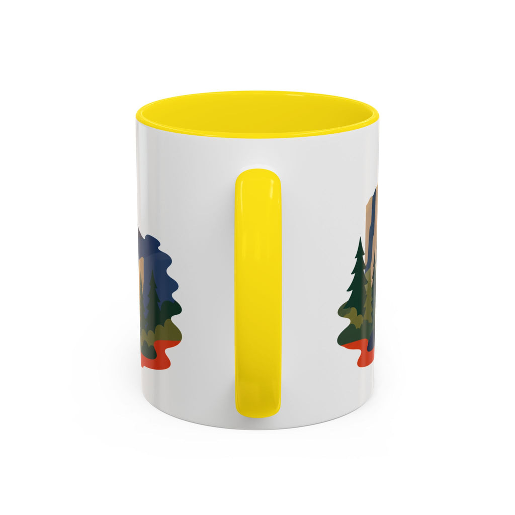 Yosemite Coffee Mug | Travel Destination Souvenir Gift | Accent Color Ceramic 11oz 15oz