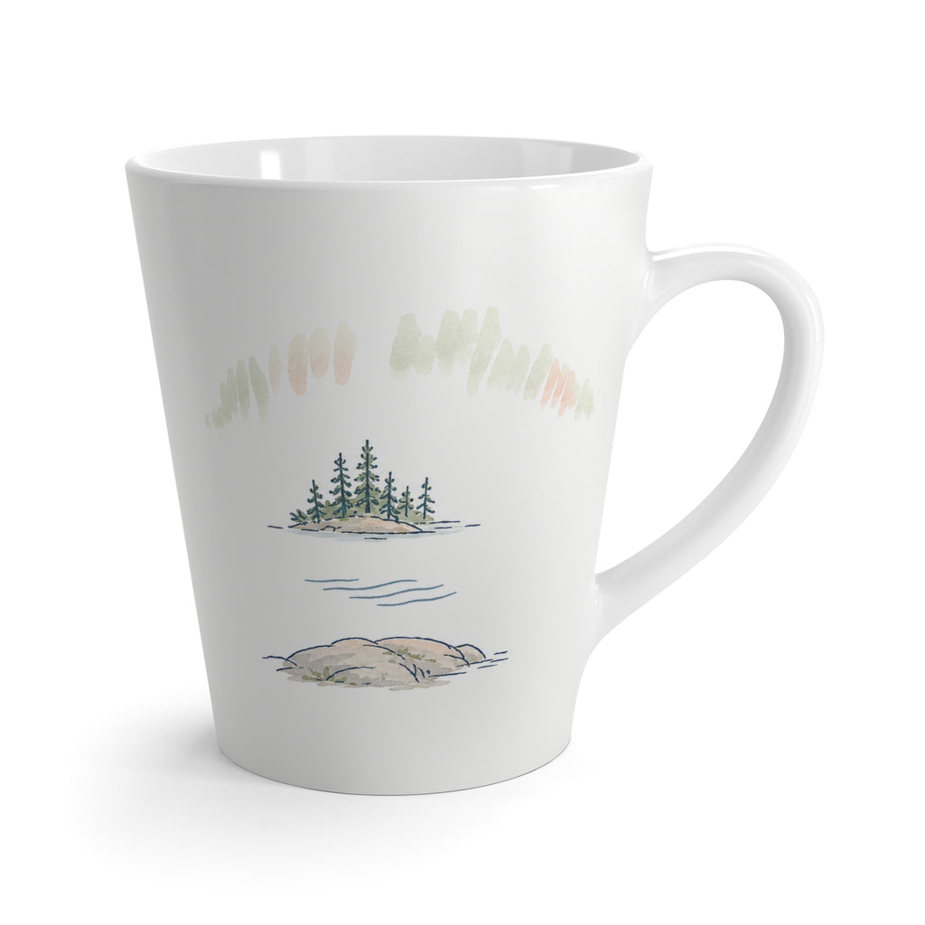 Voyageurs National Park Latte Mug | Pastel Watercolor Nature Coffee Cup | 12 oz Travel Souvenir Gift