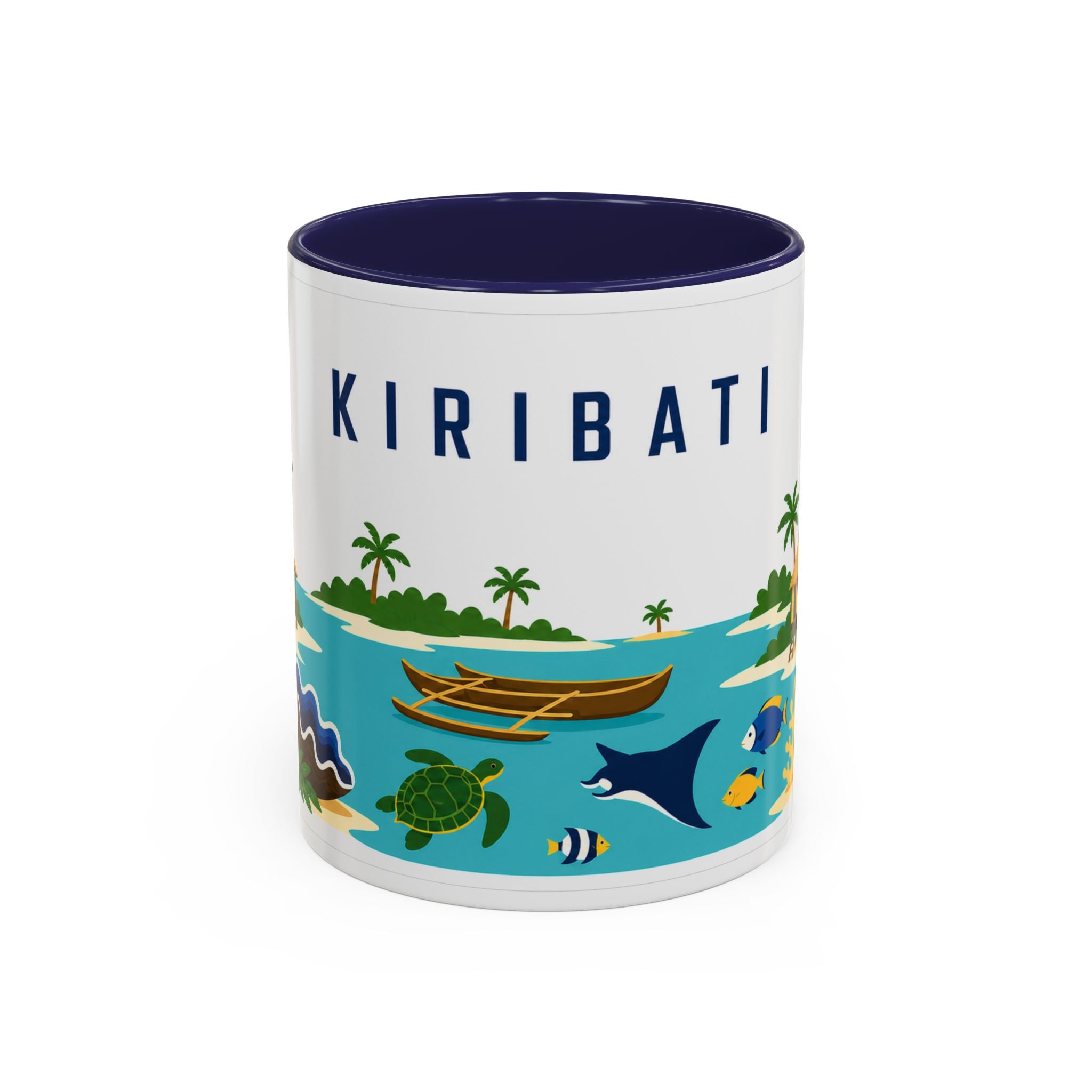 Kiribati Coffee Mug | Travel Souvenir Accent Mug | Country Gift Ceramic Cup 11oz 15oz