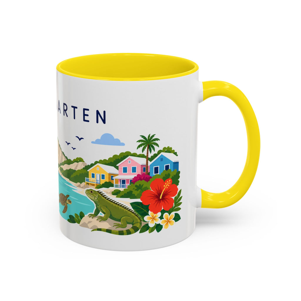 Sint Maarten Coffee Mug | Travel Souvenir Accent Mug | Country Gift Ceramic Cup 11oz 15oz