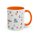 Miami Christmas Mug | Watercolor Art Deco City Souvenir (11oz/15oz)