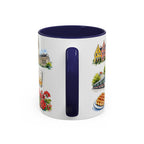 Lille Illustrated Travel Mug | City Souvenir Accent Coffee Mug | 11oz 15oz Ceramic Cup