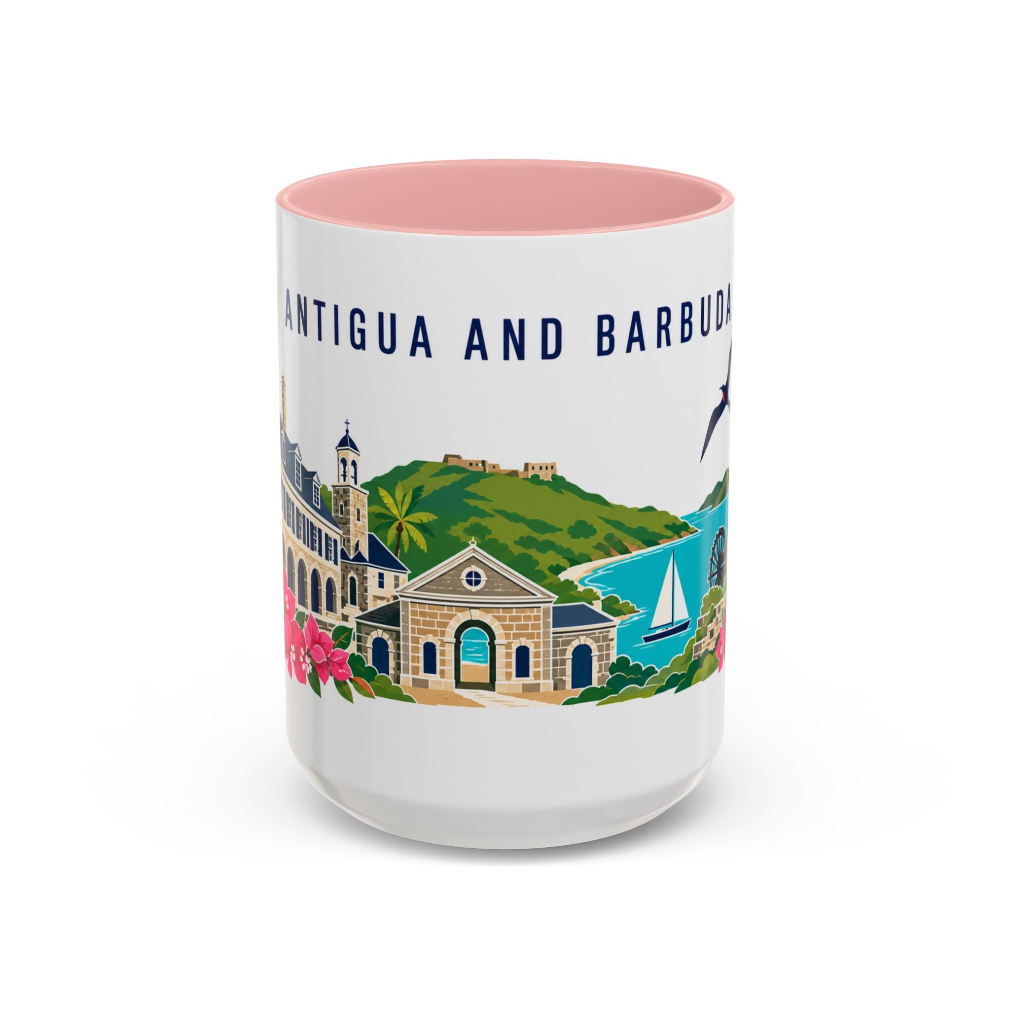 Antigua and Barbuda Coffee Mug | Travel Souvenir Accent Mug | Country Gift Ceramic Cup 11oz 15oz