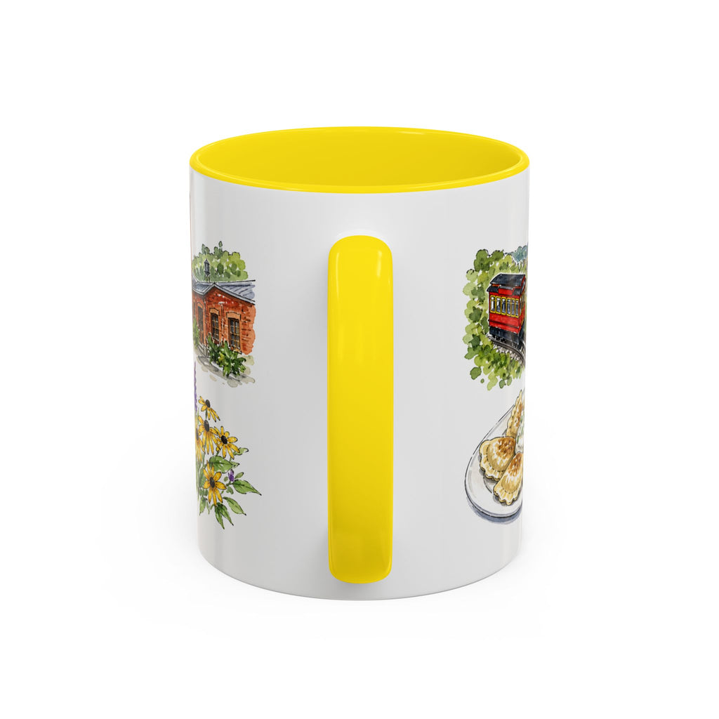 Pittsburgh Illustrated Travel Mug | City Souvenir Accent Coffee Mug | 11oz 15oz Ceramic Cup