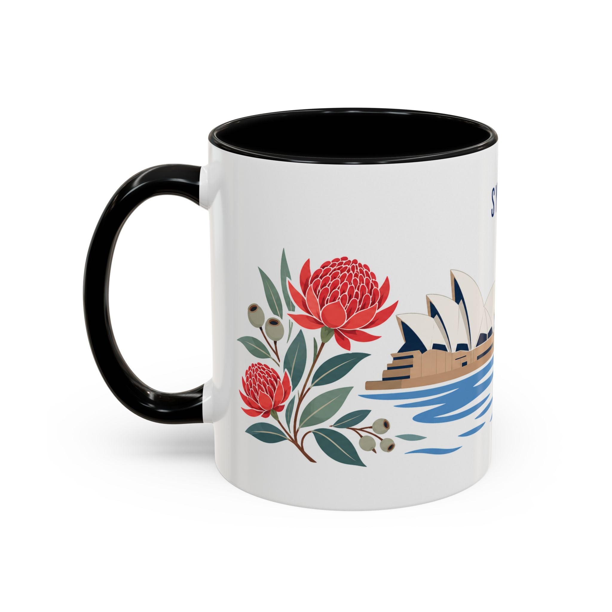 Sydney Coffee Mug | Australia Travel Souvenir | Porcelain Decal City Gift | 11oz 15oz Accent Mug