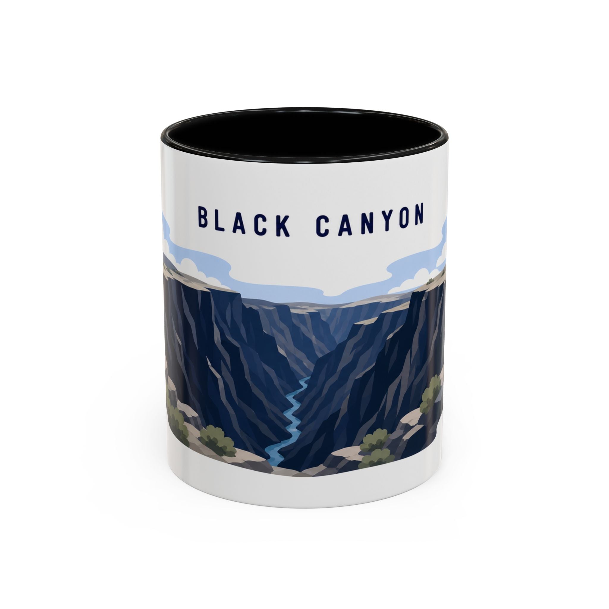 Black Canyon of the Gunnison National Park Coffee Mug | Solid Color Block Park Souvenir | 11oz 15oz Accent Mug