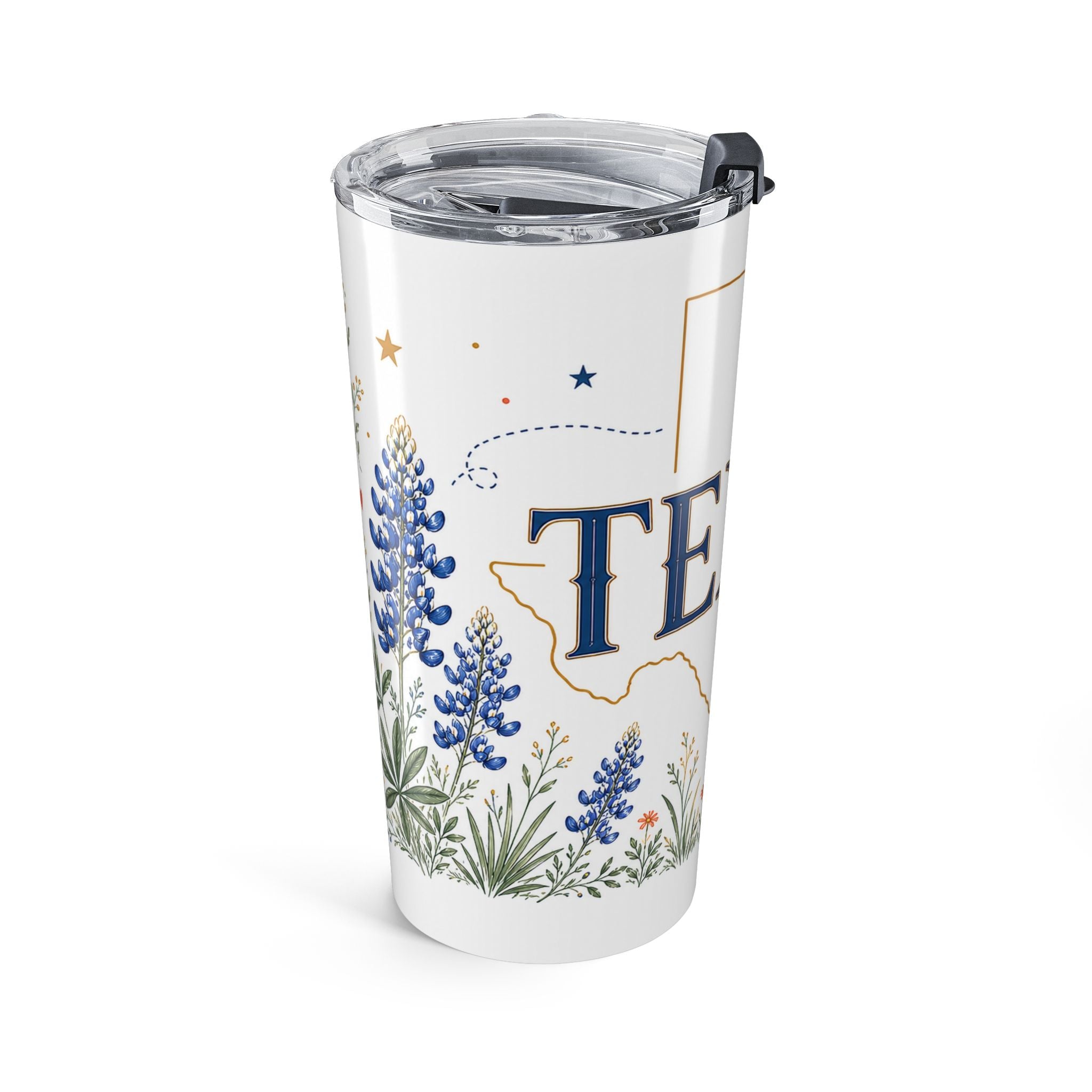 Texas State Flower 20oz Tumbler | Texas Botanical Gift | Insulated Stainless Steel Travel Cup