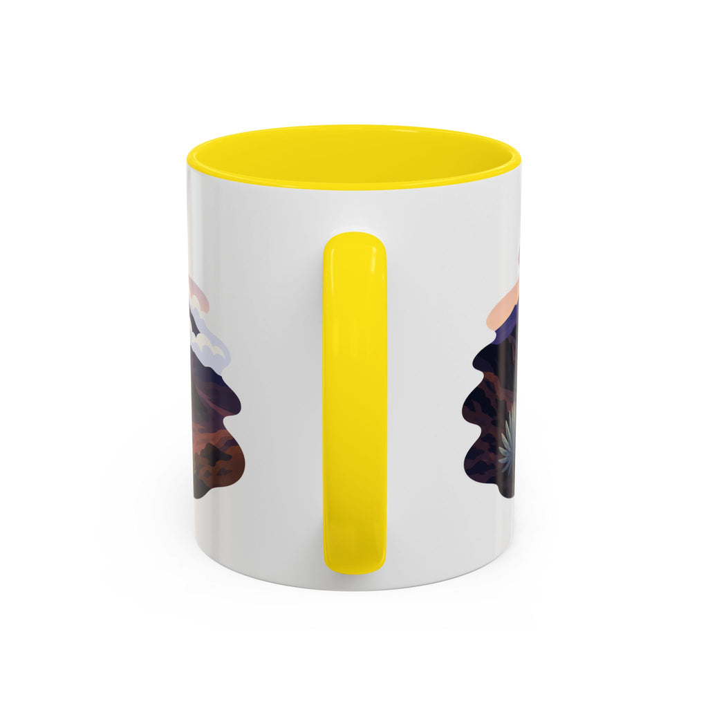 Haleakala National Park Coffee Mug | Solid Color Block Park Souvenir | 11oz 15oz Accent Mug