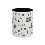 Charleston Christmas Mug | Watercolor City Souvenir, Holiday Travel Gift (11oz/15oz)