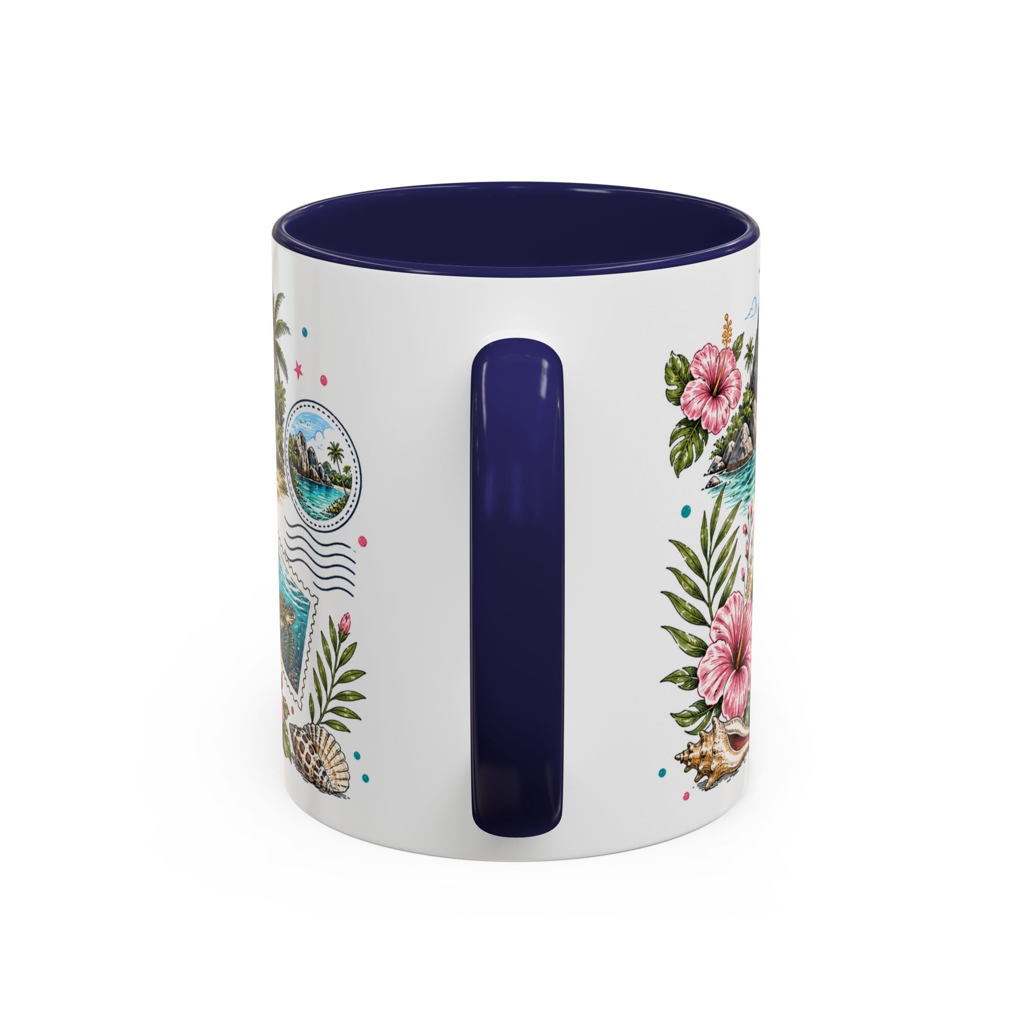 Seychelles Coffee Mug | Travel Destination Souvenir Gift | Accent Color Ceramic 11oz 15oz