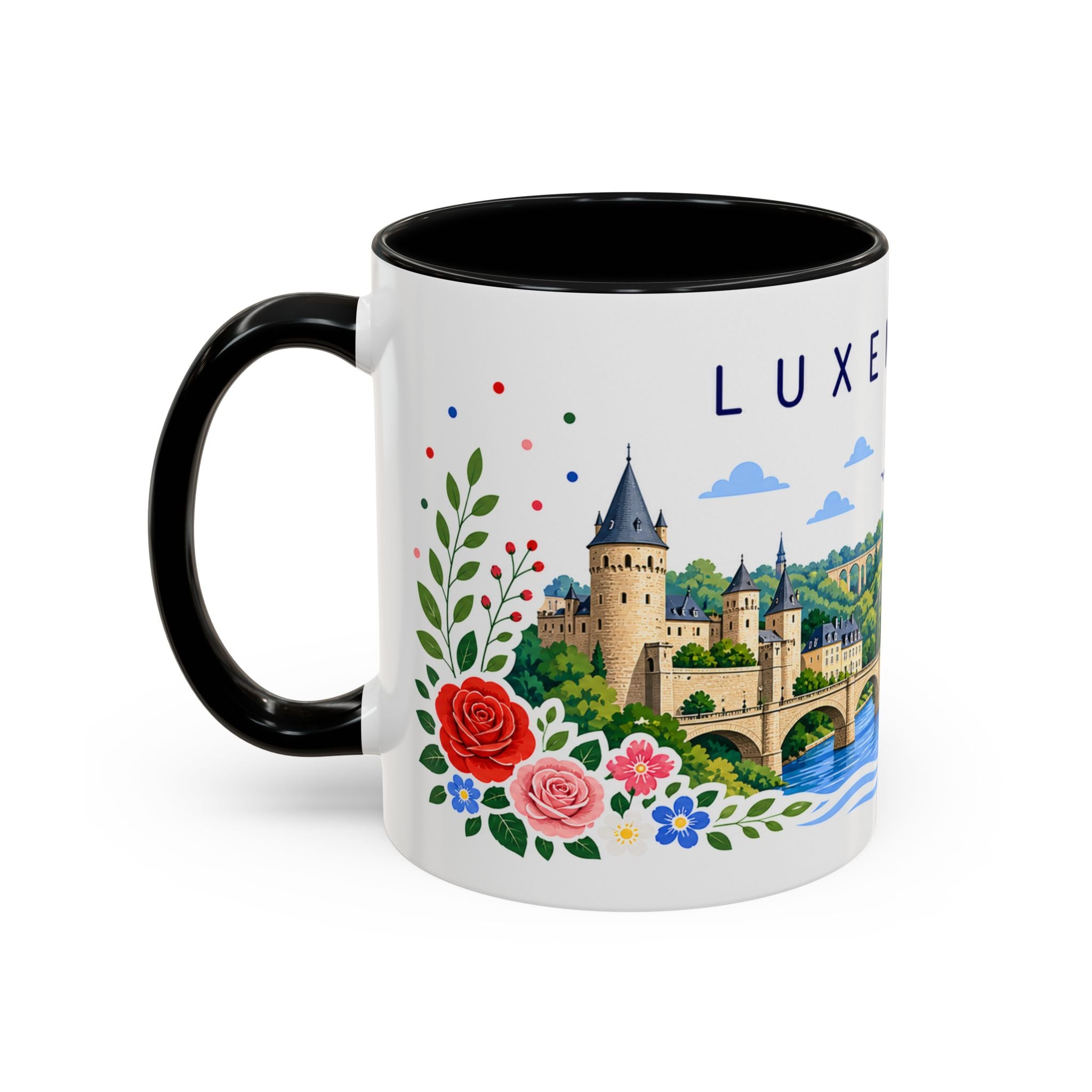 Luxembourg Coffee Mug | Travel Souvenir Accent Mug | Place Gift Ceramic Cup 11oz 15oz