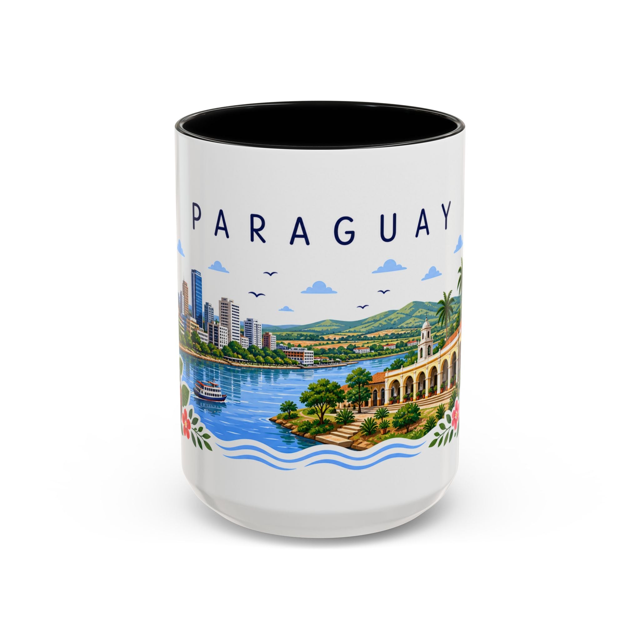 Paraguay Coffee Mug | Travel Souvenir Accent Mug | Place Gift Ceramic Cup 11oz 15oz