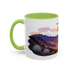 Haleakala National Park Coffee Mug | Solid Color Block Park Souvenir | 11oz 15oz Accent Mug