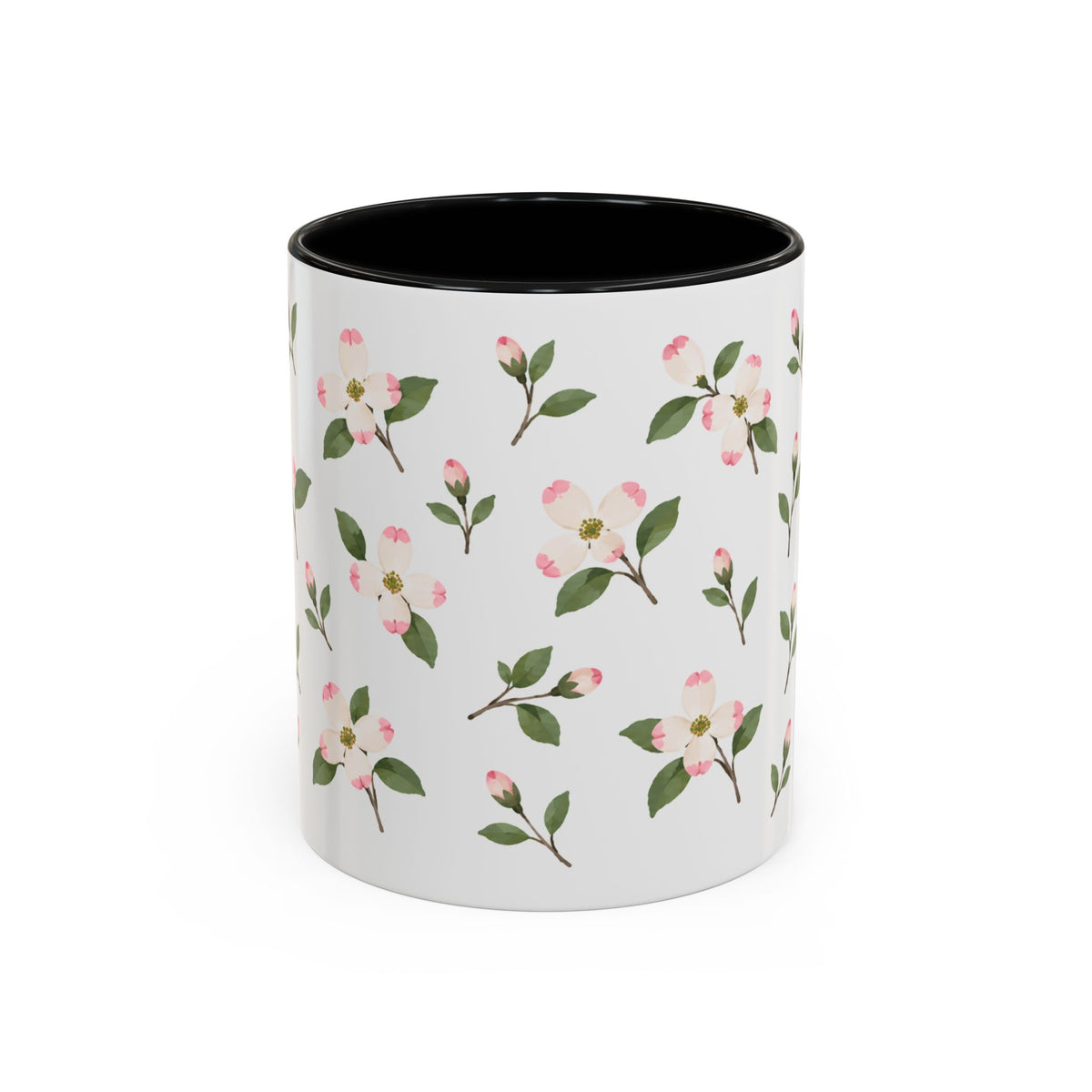 Virginia American Dogwood Mug, State Flower Floral Coffee Cup, 11oz Botanical Gift