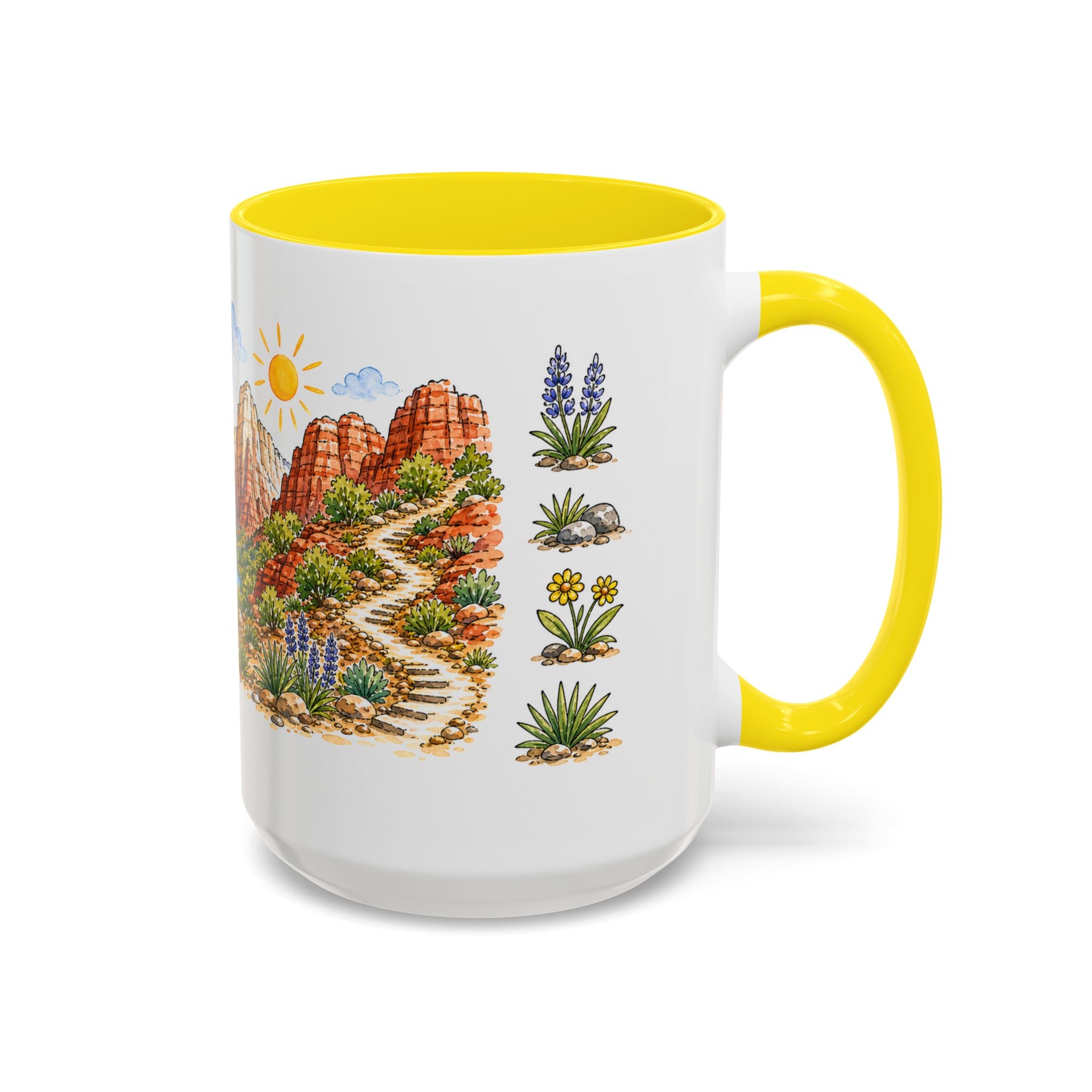 Zion National Park Mug | US Travel Souvenir Accent Coffee Mug | 11oz 15oz Ceramic Cup