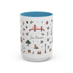 San Francisco Christmas Mug | Watercolor City Souvenir | Ceramic Coffee Cup