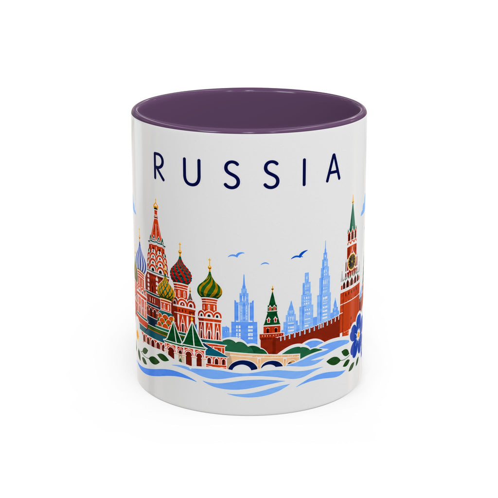 Russia Coffee Mug | Travel Souvenir Accent Mug | Place Gift Ceramic Cup 11oz 15oz