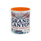 Grand Canyon National Park Coffee Mug | Hiking Camping Nature Gift | Accent Color Ceramic 11oz 15oz