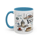 Istanbul Coffee Mug | Turkey Souvenir Travel Gift | Accent Color Ceramic 11oz 15oz