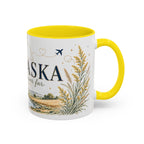 Nebraska State Mug | Moving Away, Long Distance Friendship Gift | Botanical Landscape Accent Mug
