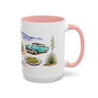 Albuquerque Illustrated Travel Mug | City Souvenir Accent Coffee Mug | 11oz 15oz Ceramic Cup