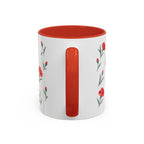 Ohio Scarlet Carnation Mug, State Flower Floral Coffee Cup, 11oz Botanical Gift