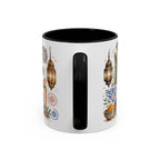 Marrakech Medina Coffee Mug | Travel Destination Souvenir Gift | Accent Color Ceramic 11oz 15oz