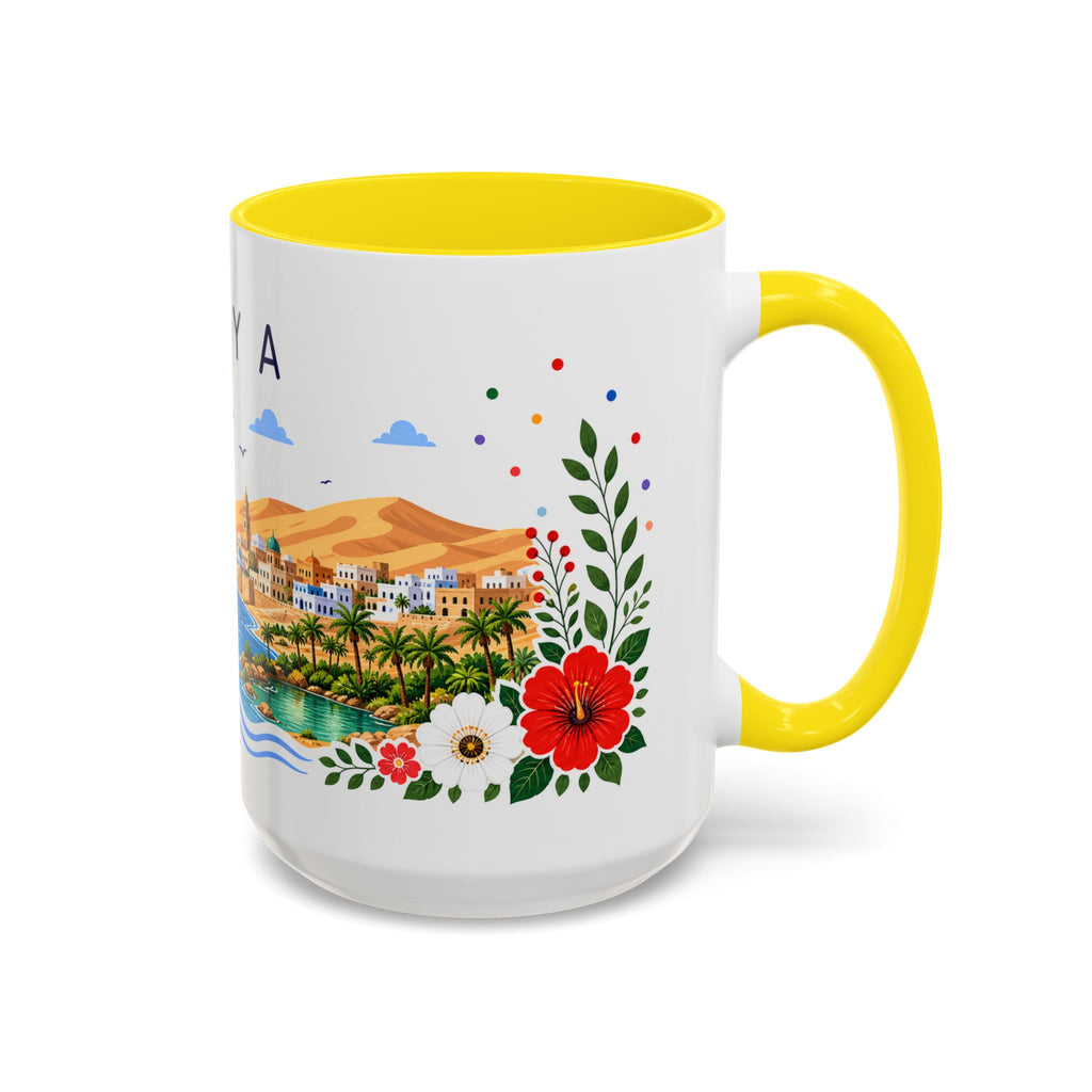 Libya Coffee Mug | Travel Souvenir Accent Mug | Place Gift Ceramic Cup 11oz 15oz