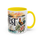 Key West Coffee Mug | United States Travel Souvenir | Vintage Illustrated City Gift | 11 oz 15 oz Accent Mug
