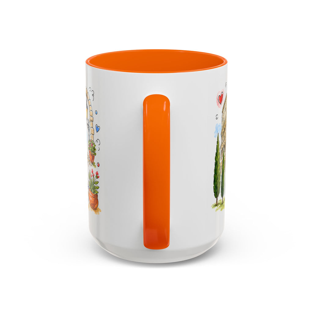 Rome Travel Mug | European City Souvenir Accent Coffee Mug | 11oz 15oz Ceramic Cup