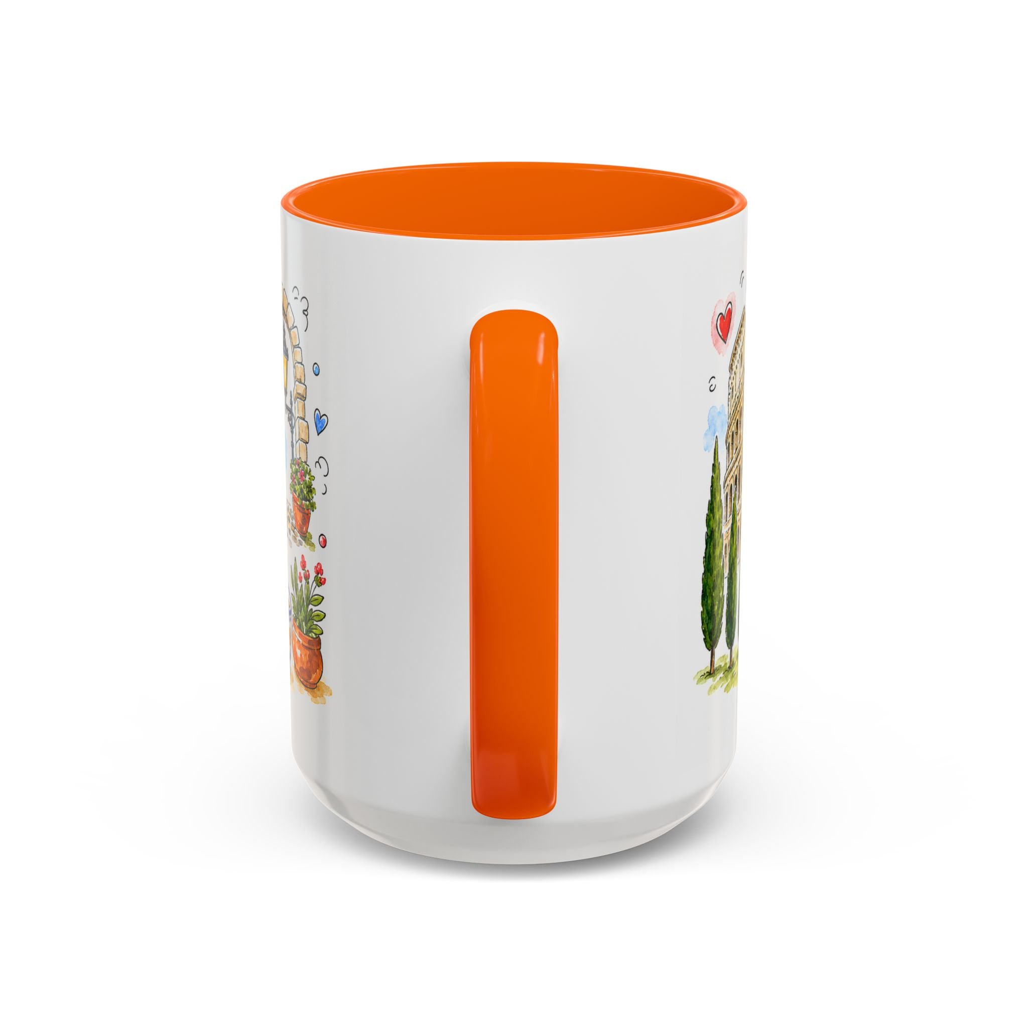 Rome Travel Mug | European City Souvenir Accent Coffee Mug | 11oz 15oz Ceramic Cup